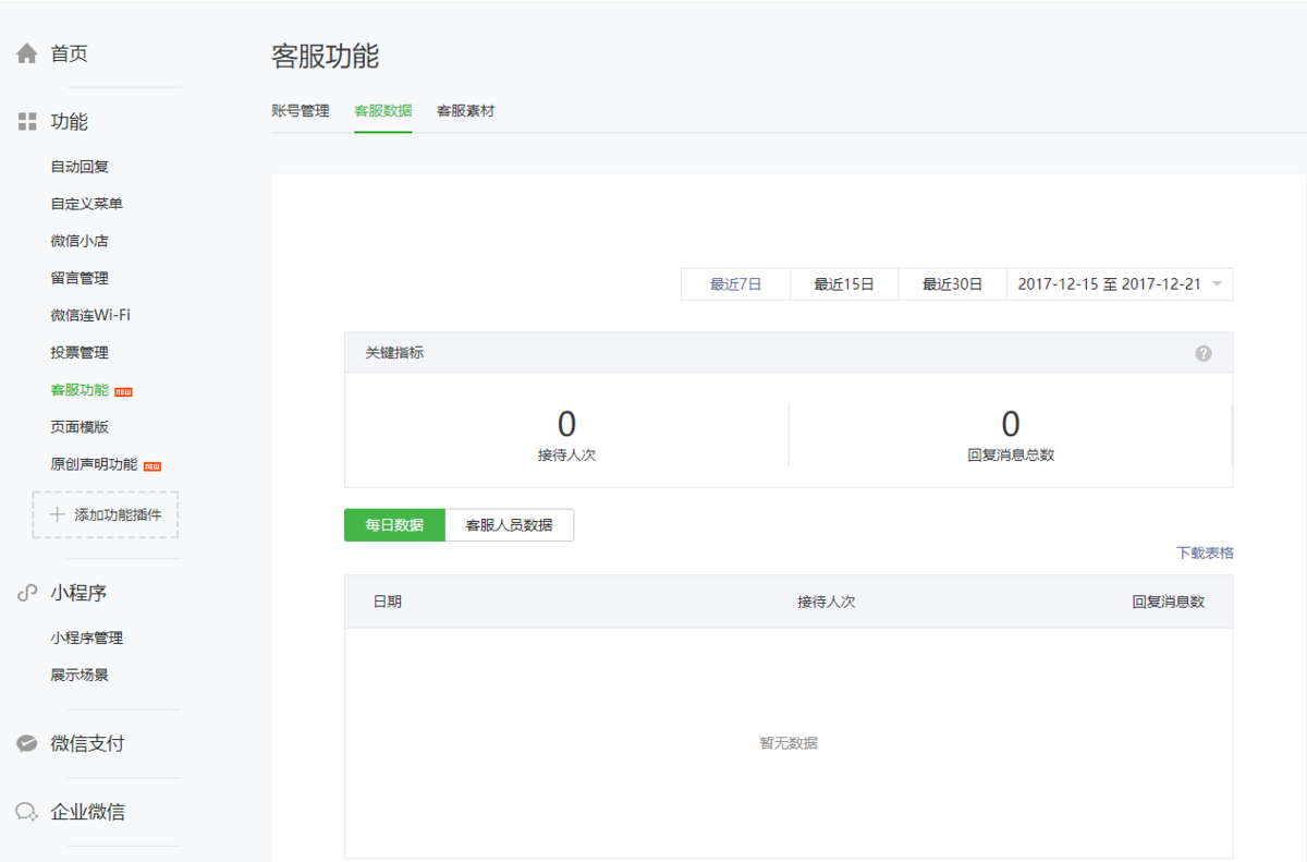 公众号客服功能 公众号客服功能
